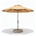 Parasold met betonnen voet en professioneel polyester doek 300 x 300 x 250cm beige
